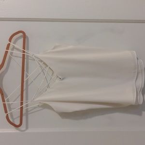 Express White Strapy Tank - XS